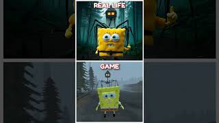 SPONGEBOB VS NEW HOUSE HEAD  Meme Coffin Dance  GAME vs REAL LIFE  shorts [upl. by Salina930]