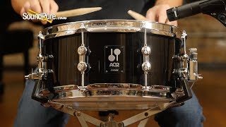 Sonor 6x13 AQ2 Maple Snare Drum  Transparent Black—Quick NDirty [upl. by Kirbie]