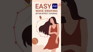 Easy Swaying Wave hair  After Effects After Effects Tutorial tutorial aftereffects illustrator [upl. by Heffron]