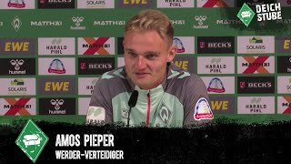 Amos Pieper über sein Comeback Verletzungspech Werder Bremens Saisonstart amp den Traum von Europa [upl. by Brice]