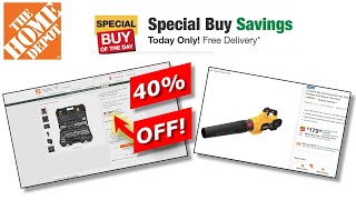 🎄 Home Depot Special Buys of the Day Dewalt Mechanics Tool Set Blower [upl. by Gnat]