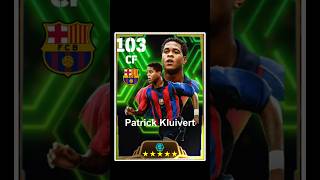 HOW TO TRAIN 103 RATED PATRICK KLUIVERT IN EFOOTBALL patrickkluivert efootball short pes viral [upl. by Atnauqahs804]