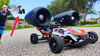 quotHoverquot Twin 70000 Rpm EDFs Flying RC Car [upl. by Cressy]