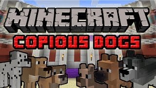 Minecraft Mody Copious Dogs Mod  Nowe Psy w Minecraft z Dodatkami [upl. by Dnomaj153]