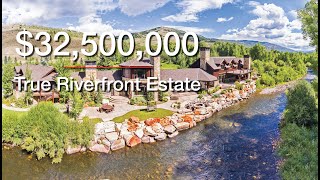 SOLD Spectacular 32500000 True Riverfront Estate on 2670 Acres  RiverBend Ranch  Oakley UT [upl. by Solitta247]