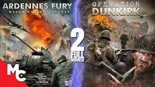 Ardennes Fury  Operation Dunkirk  2 Full Movies  Action War WW2  Double Feature [upl. by Akimaj]