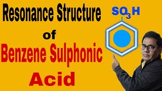 Resonance Structure of Benzene Sulphonic Acid 19  NEET IITJEE [upl. by Mor]