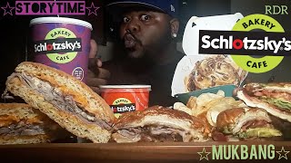 ☆☆Schlotzskys Mukbang☆☆ Awkward MomentStoryTime [upl. by Andri]