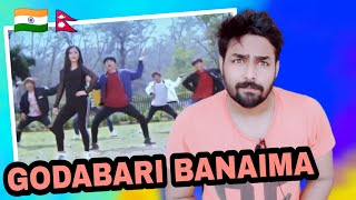 GODABARI BANAIMA NEPALI SONG REACTION BY INDIAN  INDIAN REACTION ON NEPALI SONG GODABARI BANAIMA [upl. by Geddes]