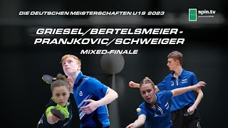 N PranjkovicT Schweiger  M GrieselA Bertelsmeier I MixedFinale DM U19 2023 [upl. by Cynara506]