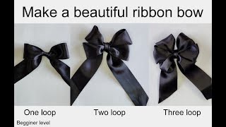 How to make a beautiful ribbon bow [upl. by Saks]