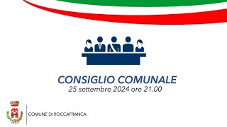 Consiglio comunale del 25092024 [upl. by Bekelja]