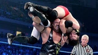 Ryback battles two athletes at the same time 2on1 SmackDown  May 25 2012 [upl. by Allerym532]