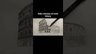 Italia colosseo of Rome history italia colosseo rome art drawing artist dibujo fyp cute [upl. by Nicks825]