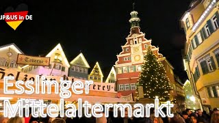 【Esslingen am Neckar Weihnachtsmarkt 2023】🇩🇪Esslinger Mittelaltermarkt  Christmas Market in Germany [upl. by Ailem]