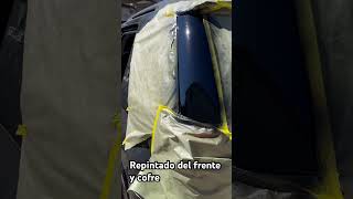 Repintado de frente y pintura quemada wagenshop bodyshop automobile taller carroceria tijuana [upl. by Winton]