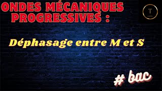 04ondes mécaniques progressives déphasage entre M et S [upl. by Gnehp]