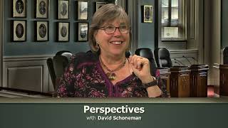 Perspectives with David Schoneman guest Laurie Ortolano 10 02 23 mp4 [upl. by Aerdnu]