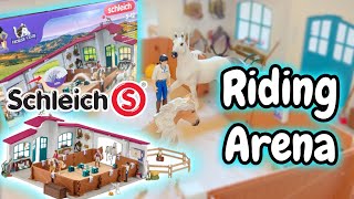 Setting up NEW Peppertree Riding Arena Schleich Horse Barn Unboxing [upl. by Yzeerb275]