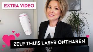 LASER ONTHARINGSAPPARAAT 👯‍♀️🔦 zelf thuis laseren mijn ERVARING [upl. by Nerej]