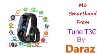 smartwatches daraz M3 Smart band Unboxing from daraz By UK Vlogs [upl. by Inman636]