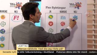 Marcus Oscarssons guide till vilket parti du ska rösta på  Nyhetsmorgon TV4 [upl. by Medina]