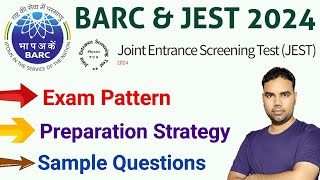 BARC JEST 2024 Exam Preparation Strategy [upl. by Niasuh]