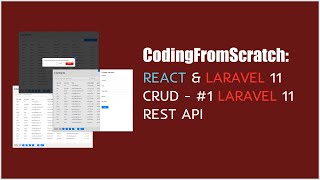 React and Laravel 11 CRUD  1 Laravel 11 REST api [upl. by Ybab]