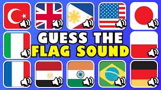 Guess The Country Flag by Sound  Country National Anthem Quiz 🧠 [upl. by Rica773]