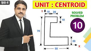 CENTROID SOLVED PROBLEM 10 IN ENGINEERING MECHANICS TIKLESACADEMYOFMATHS [upl. by Xena]