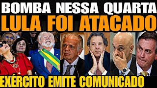 Bomba LULA ACABA DE SER ATACADO EXÉRCITO EMITE COMUNICADO URGENTE ESQUERDA DESESPERADA C POPULARI [upl. by Bamberger]