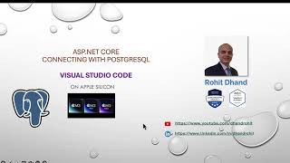 NET on MACOS  Connecting ASPNET Core with Postgresql [upl. by Lyndsay]