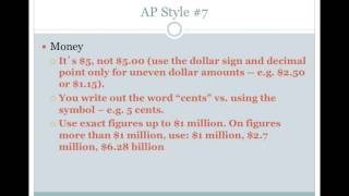 12 Rules of AP Style [upl. by Dewitt279]