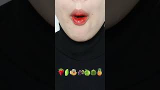 ASMR Eat random fruit 🍓🥭🍈🍇🍏🍉🍍17 asmr food fruit apple shorts [upl. by Orferd]