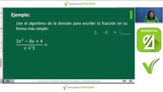 Matemáticas clase 19 Alejandra Rodríguez Fracciones racionales [upl. by Doreg]