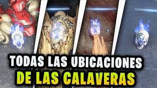 ¿Como conseguir TODAS las UBICACIONES de TODO las CALAVERAS Halo Infinite [upl. by Rakso504]