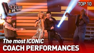 The most ICONIC Coaches Performances on The Voice  The Voice 10 Years [upl. by Notnyw]