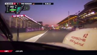 Sunrise at the 24h Le Mans 2017  Porsche 919 Hybrid 2 onboard [upl. by Nekcerb]