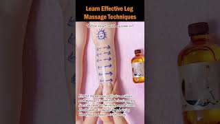 Learn Effective Leg Massage Techniques LegMassage MassageTechniques LegHealth NaturalRemedies [upl. by Anaek]