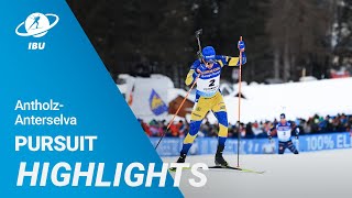 World Cup 2223 Antholz Men Pursuit Highlights [upl. by Kee143]