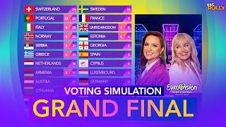 Eurovision 2024  GRAND FINAL  Voting Simulation Fan Jury  YOUR Voting [upl. by Segroeg87]