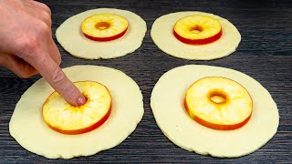 Dessert in 5 minutes Just puff pastry and apples [upl. by Supen569]