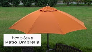 How to Sew a Patio Umbrella [upl. by Aihsilat]