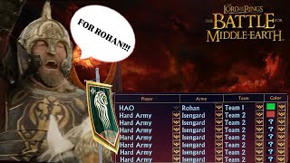 For Death And Glory  BFME1 Rohan vs 7 Hard Isengard [upl. by Dao]