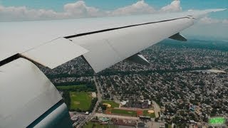 American 777300ER Breathtaking Windy Landing at New York JFK [upl. by Studnia]