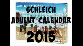 SCHLEICH ADVENT CALENDAR 2015 [upl. by Enyawd]