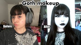 Goth makeup routine [upl. by Dominic]