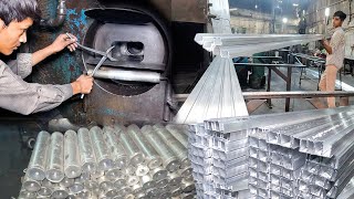 Amazing Aluminum Pipe Mass Production Process Aluminum Extrusion Factory [upl. by Chon526]