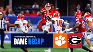 Top Ranked Georgia DEMOLISHES No14 Clemson  FULL GAME RECAP [upl. by Roberta]