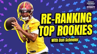 Rooks on the Rise  Reranking the top 24 rookies for dynasty with Dan Schneier [upl. by Leahcimauhsoj]